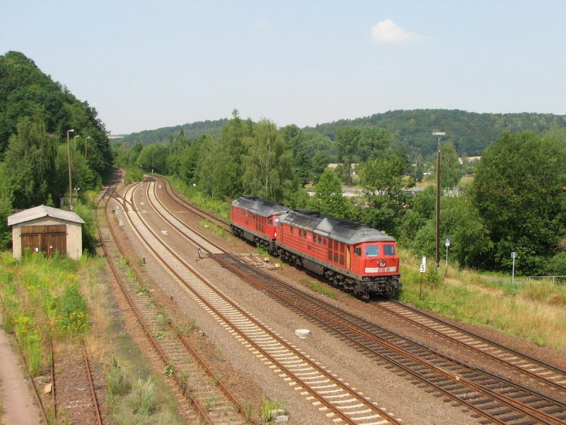 232 388 und 232 531 in Nossen (24.07.2006)