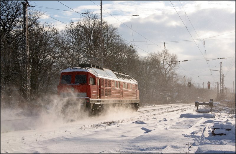 232 388 verschwindet in Richtung Rodenhaus. (05.01.2009)