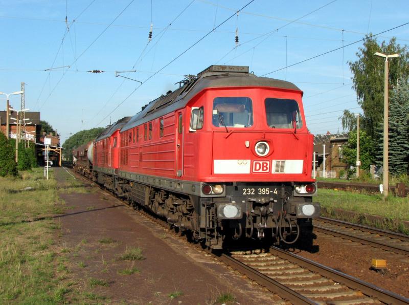 232 395 und 232 612 in Leipzig Leutsch (am 01.08.2005)