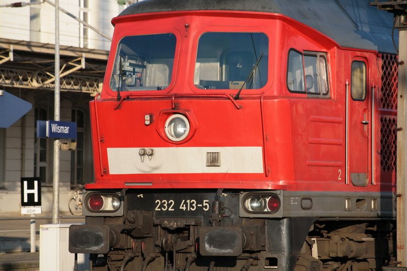 232 413-5 in Wismar. 31.03.2009