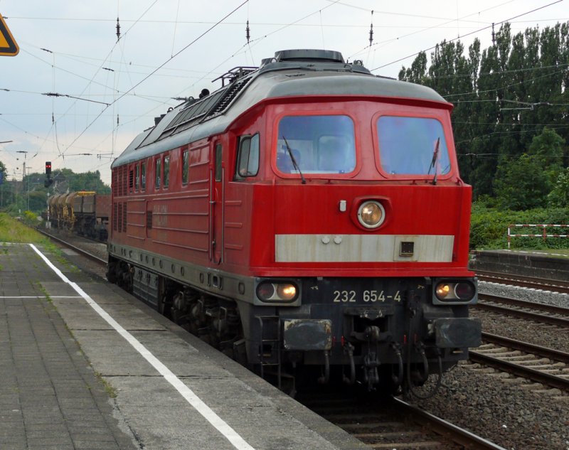 232 654-4 bei der Durchfahrt in Herne 3.8.2009