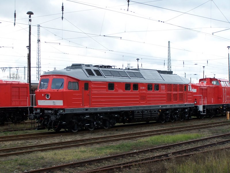 232 669 ohne Eigentmerlogos am 10.11.07 in Cottbus