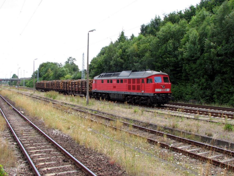 232 678 mit FZT 53282 in Langhagen (20.07.2006)