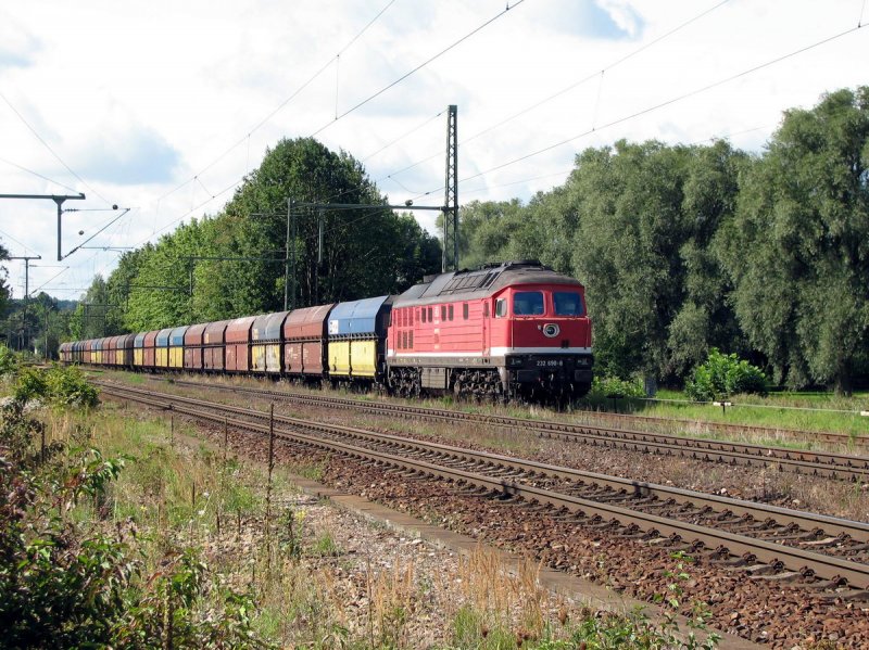 232 690 mit CS 60426 in Langenbach (29.08.2006)