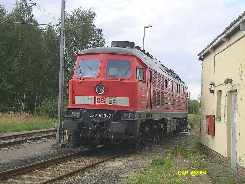 232520 bei der Fahrzeugausstellung am 28.08.2004 in Lutherstadt Wittenberg