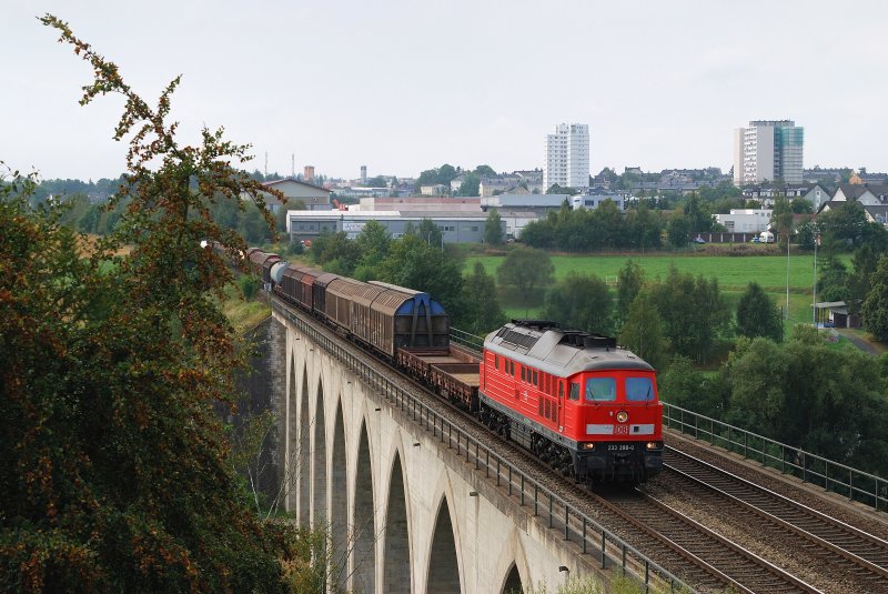 233 288 mit dem FIR 51772 bei Hof (22.08.2009)