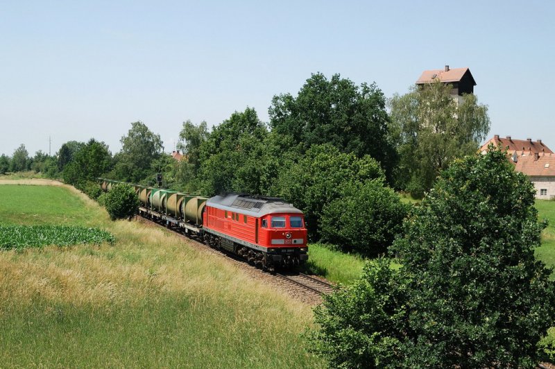 233 288 mit dem FX 51027 bei Mhldorf (20.06.2007)