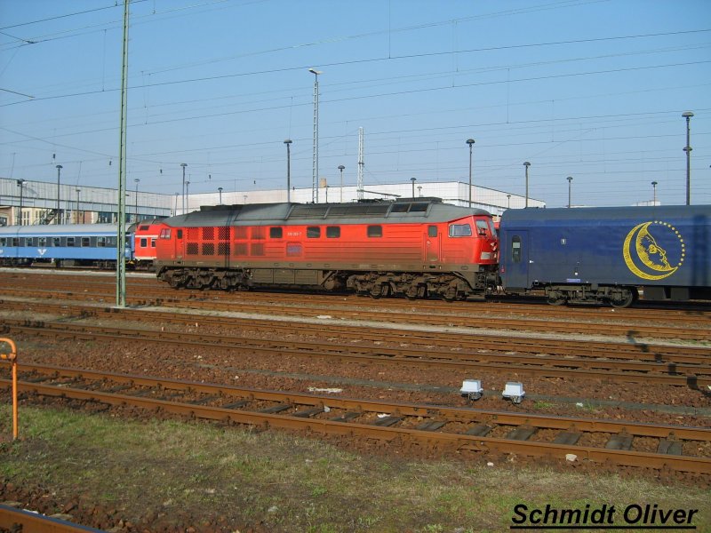 233 322-7 beim rangieren in Berlin-Lichtenberg