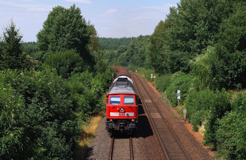233 322 mit dem 45381 bei Preunersfeld (29.07.2008)