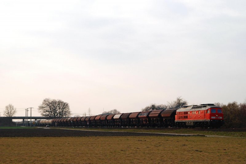 233 510 mit FZ 56527 vor Alttting (19.02.2007)