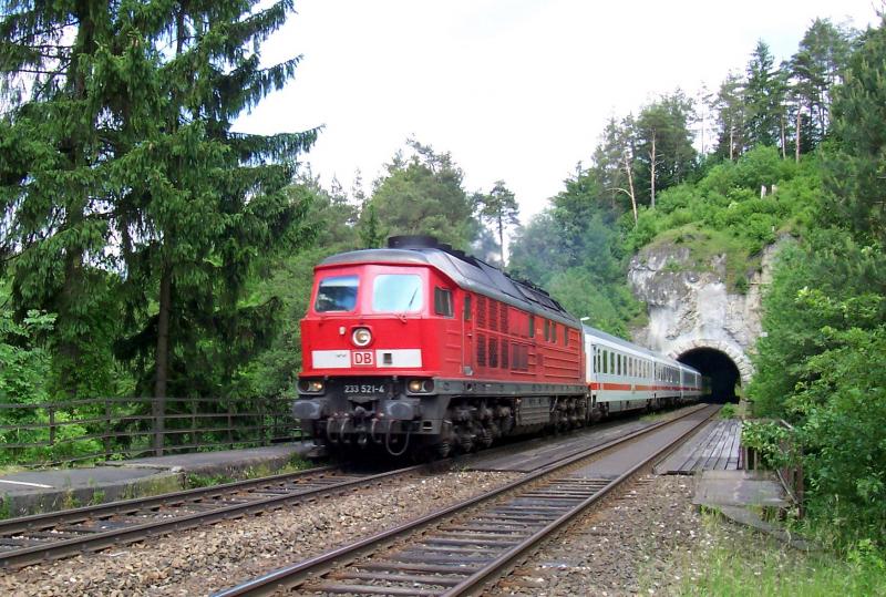 233 521 mit IC aus Dresden in Velden (am 08.06.2005)
