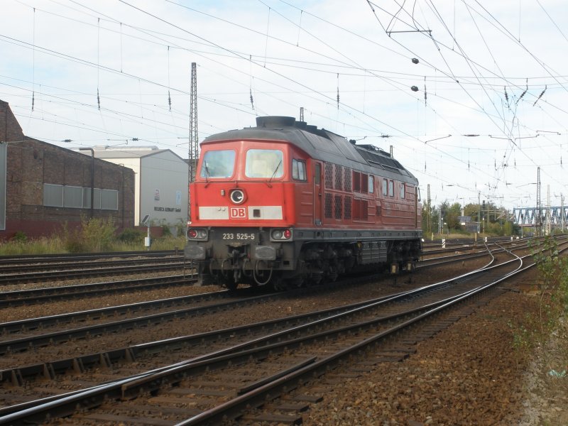 233 525-5 bei der Ausfahrt in Leipzig,am 05.10.09
