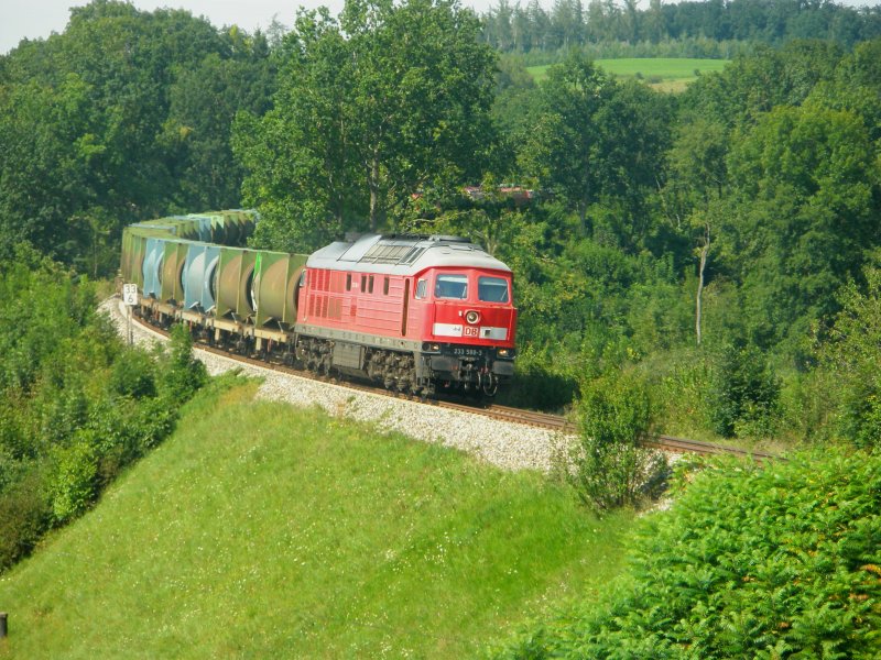 233 588 mit dem M�llzug 51027 bei Salling/Kay (KBS 945 S�d)