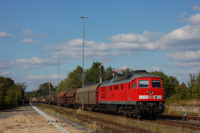 233 622 mit Umleiter-Gterzug am 12.09.2009 in Vilseck