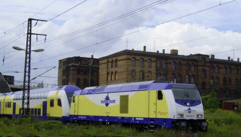 246 002-0 f�hrt am 17.08.07 durch Dresden Friedrichstadt.  