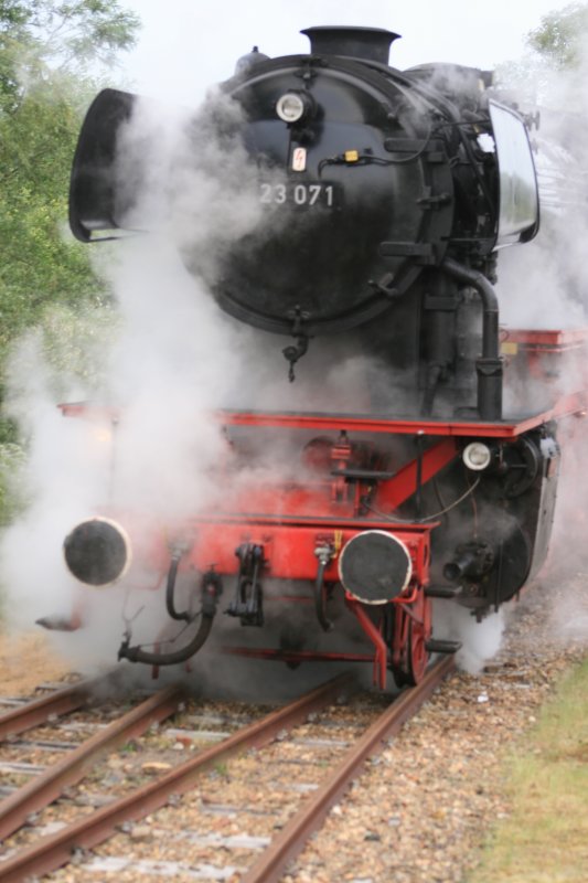 25. mai 2008
Die 23-071 im dampfkleid im Sneek beim vorbereiten 
