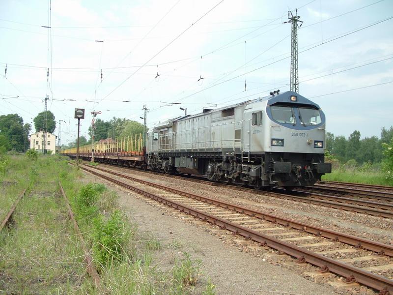 250 003 1 der OHE in Regis Breitingen am 30.05.2005.
