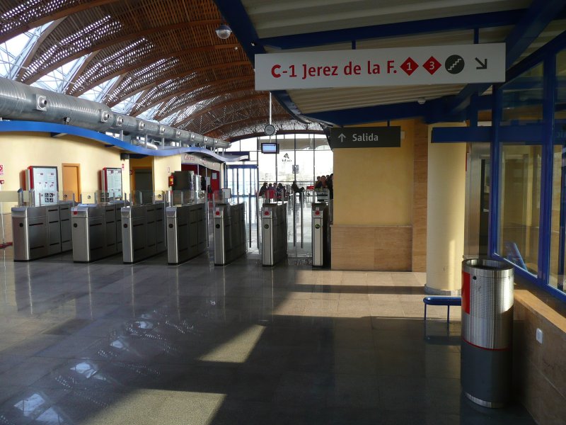 25.02.09,Bahnhof San Fernando-B�hia Sur in Andalusien/Spanien. 
