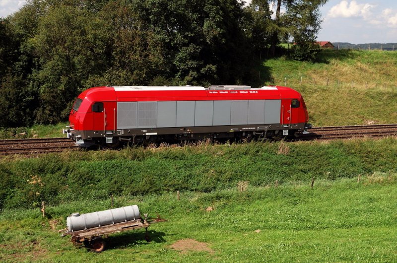 2700 81 der OHE auf Probefahrt im Allgu, in Grwangs (13.08.2007)