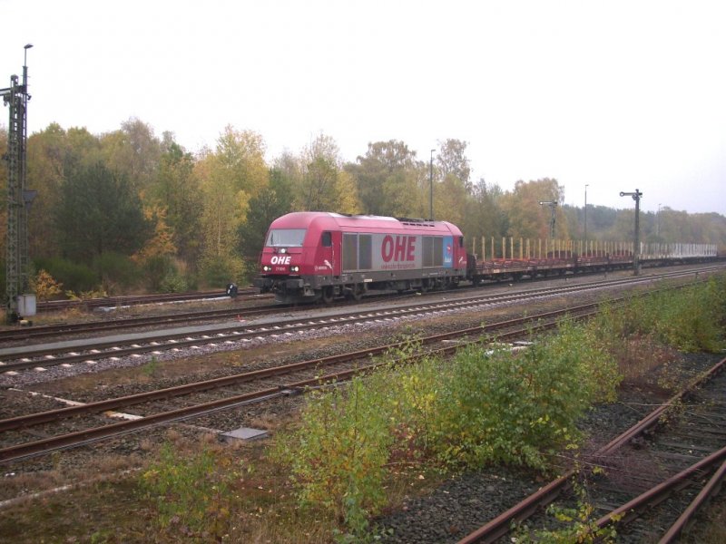 270081 der OHE wartet das die Strecke Munster - Soltau frei wird.