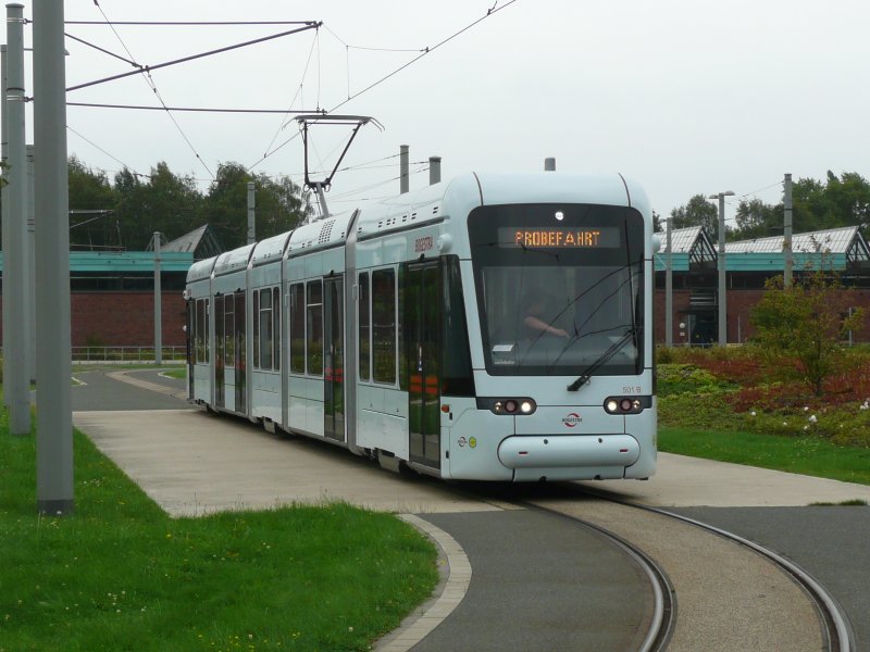 27.08.08,Variobahn der BOGESTRA Nr.501 bei einer ffentlichen Fhrung im Betriebshof Bochum. 