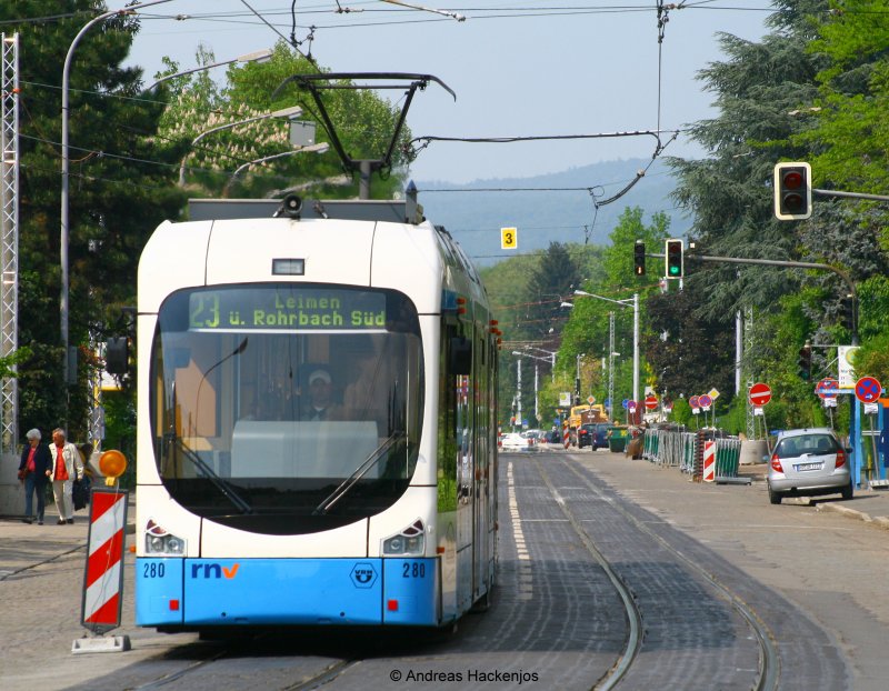 280 als 24 nach Leimen via Rohrbach S�d in HD Markscheide 2.5.09