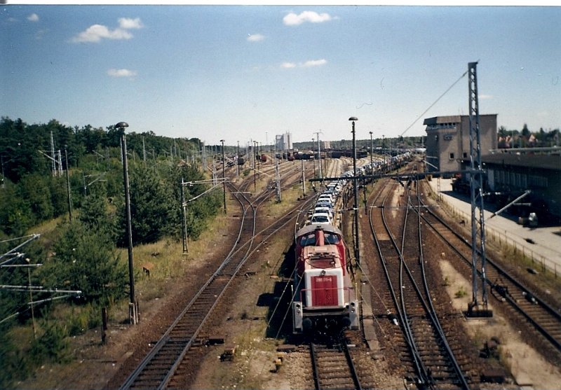 290 011 im Rangierbahnhof Seddin im Oktober 2003.