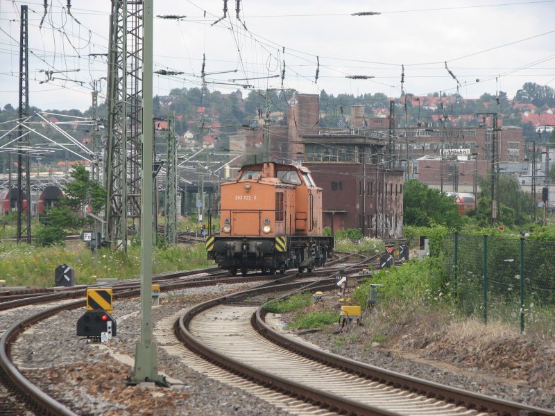 293 022-0 ist LZ von Dresden-Altstadt komment nach Dresden-Friedrichstadt unterwegs.07.07.07.