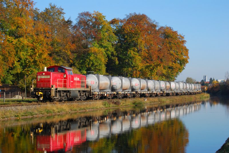 294 767 mit bergabe nach Trostberg am Alzkanal. 18.10.08