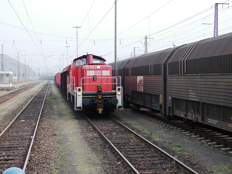 294 799-2 mit Ihrer bergabe fr Gemnden, Lohr und  Hammelburg. 03.04.2007