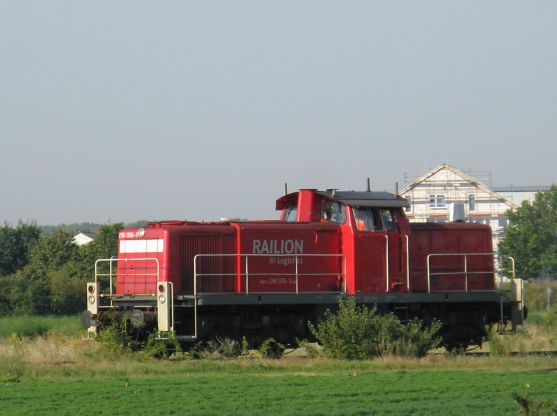 296 056-5 am 06.08.09 in Lampertheim.