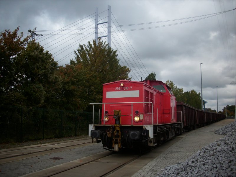 298 318 am 12.Oktober 2009 im Stralsunder Sdhafen.