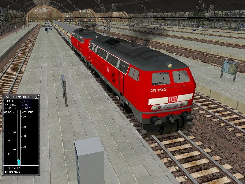 2*Baureihe 218 mit alten Silberwaggons.