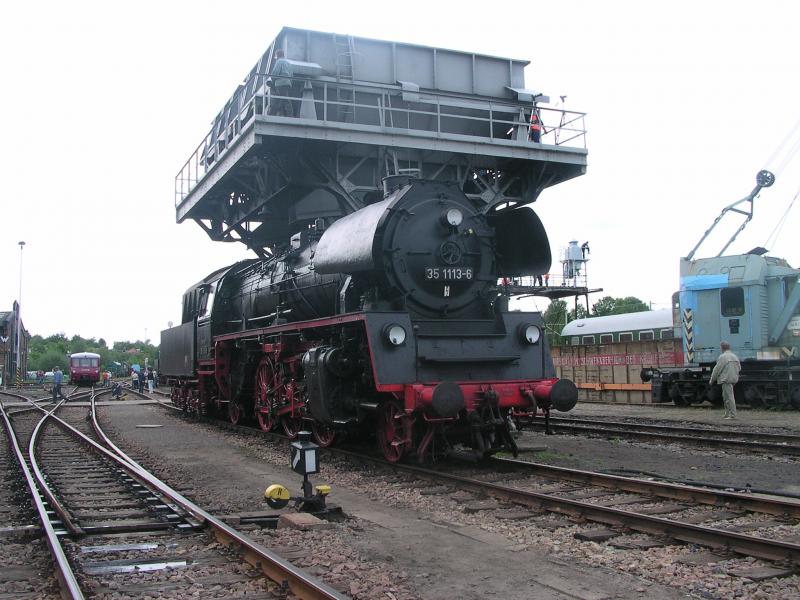 35 1113-6 am 27.08.05 in Chemnitz-Hilbersdorf, anlssig zum 15. Heizhausfest.