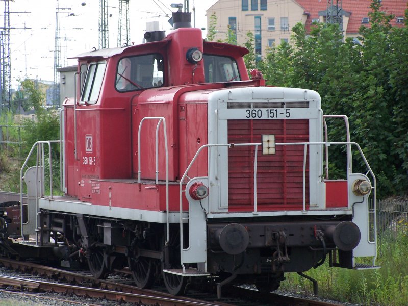 360 151-5 abgestellt auf einem Gleis des DB-Museums nahe Nrnberg Hbf.