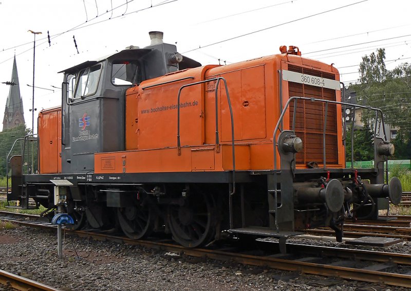 360 608-4 der Bocholter Eisenbahn , aufgenommen am 18-07.09 in Oberhausen