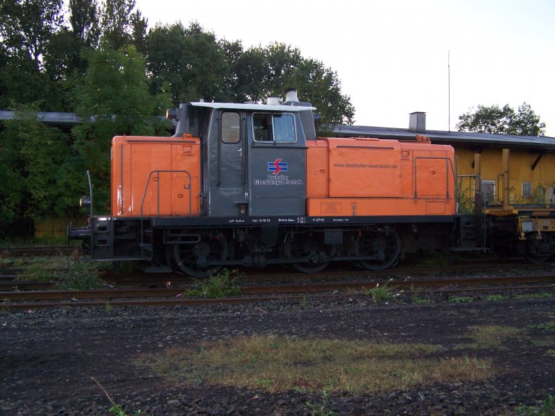 360 608-4 der Bocholter Eisenbahn Gesellschaft in Wanne-Eickel Gbf (Alte Ablade) am 19.09.2008.