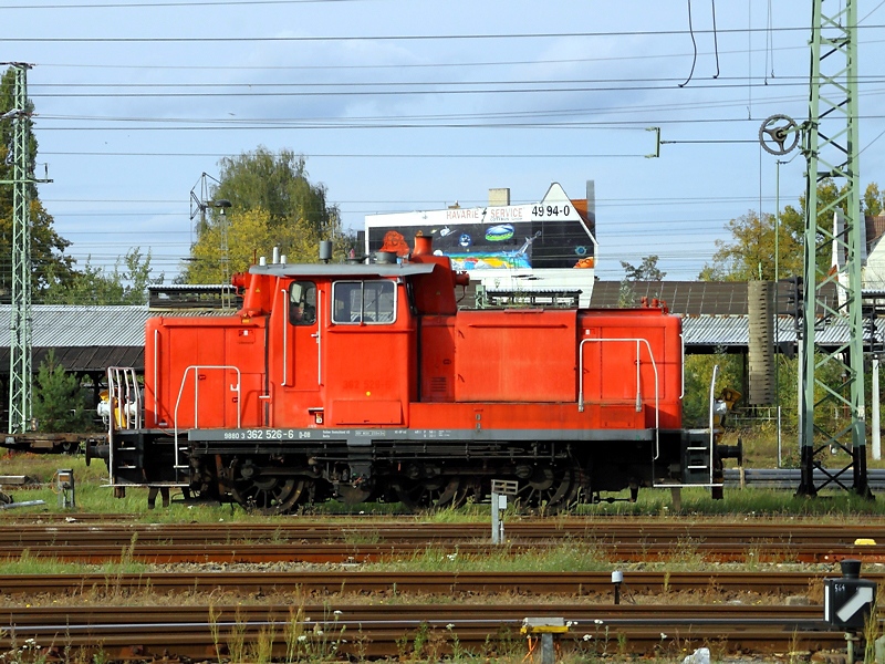 362 526-6 steht am 5.10.2009 in Cottbus.