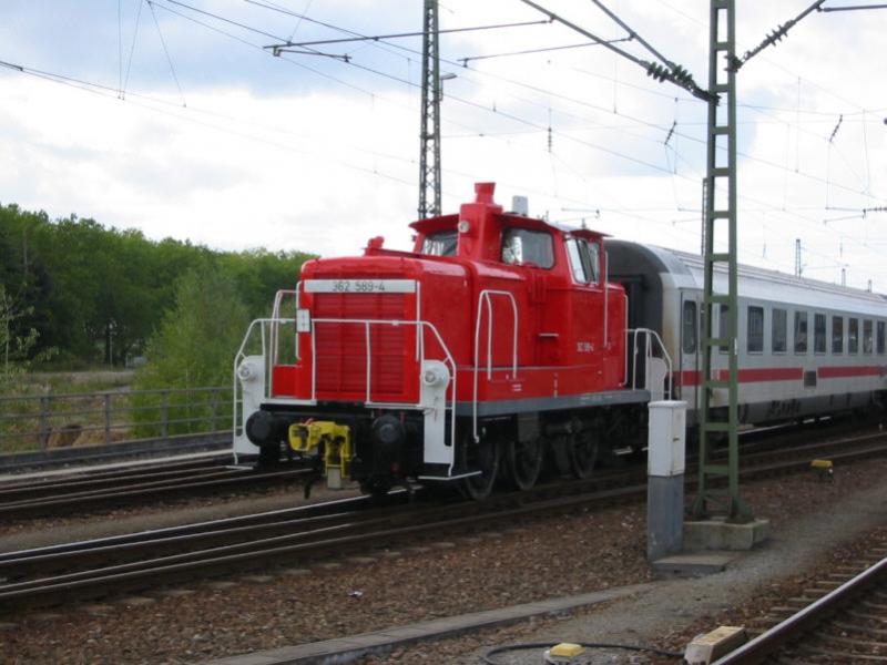 362 589 am 02.10.2004 bei Rangierarbeiten in Karlsruhe hbf.