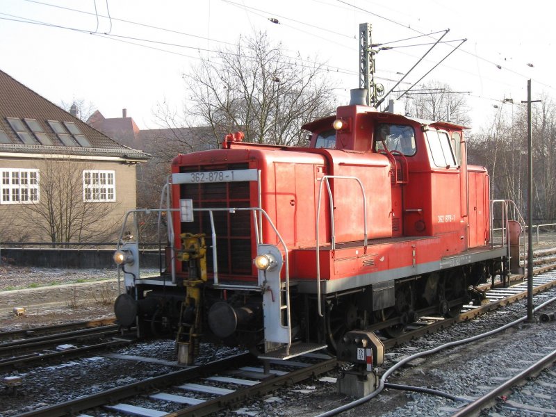 362 878-1 rangiert im Bremer Hauptbahnhof am 30.12.2008.