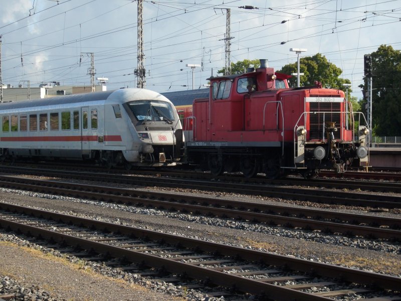 362 900 war am 05.Juni 2009 fr das Rangieren in Stralsund eingeteilt.