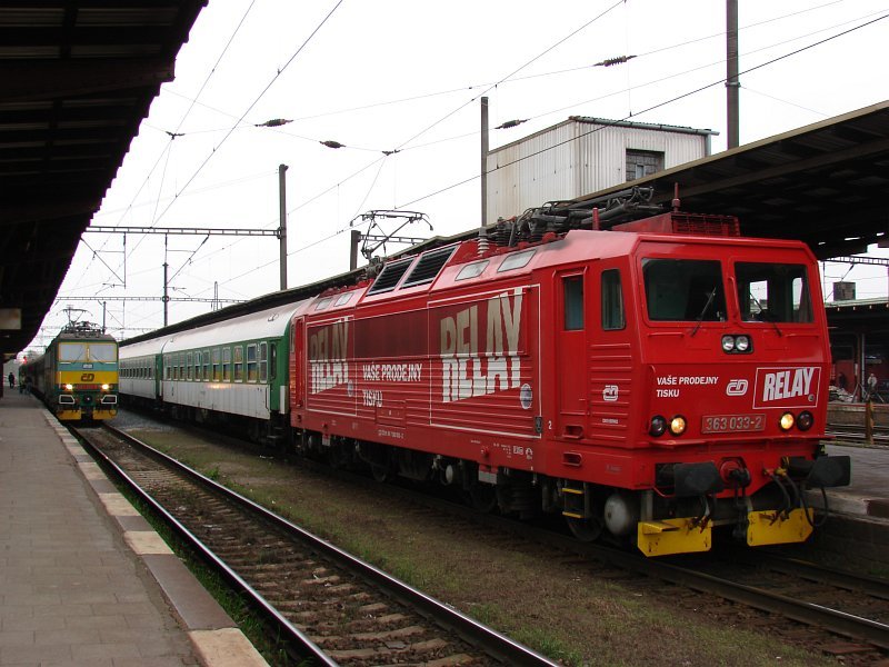 363 033-2 (Relay Werbelok) am 19.04.2008 in Kolin