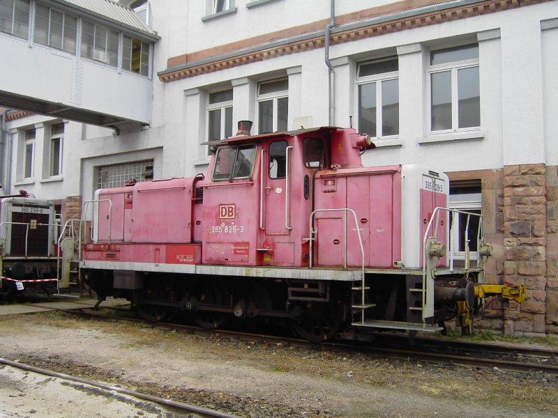 365 828-3 steht, whrend der 100 Jahr Feier, im RBF Mannheim