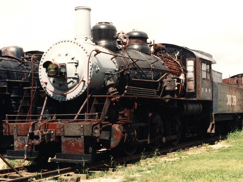3719 mit  Kohlenwagen 3039 (Brooks Locomotive Works, Baujahr: 1900) in Rail Museum Illinois bei Union (State of Illinois) am 21-08-93. Bild und scan: Date Jan de Vries.