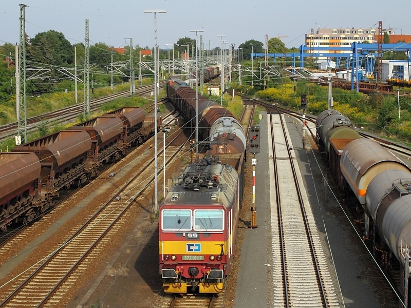 372 011-7 der CD kommt am 15.8.2009 in Engelsdorf an.