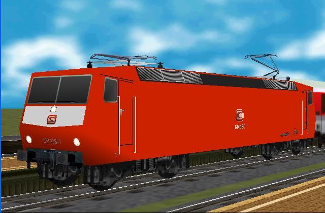 3D Objekt der Baureihe 120 mit gemalten Texturen von mir.