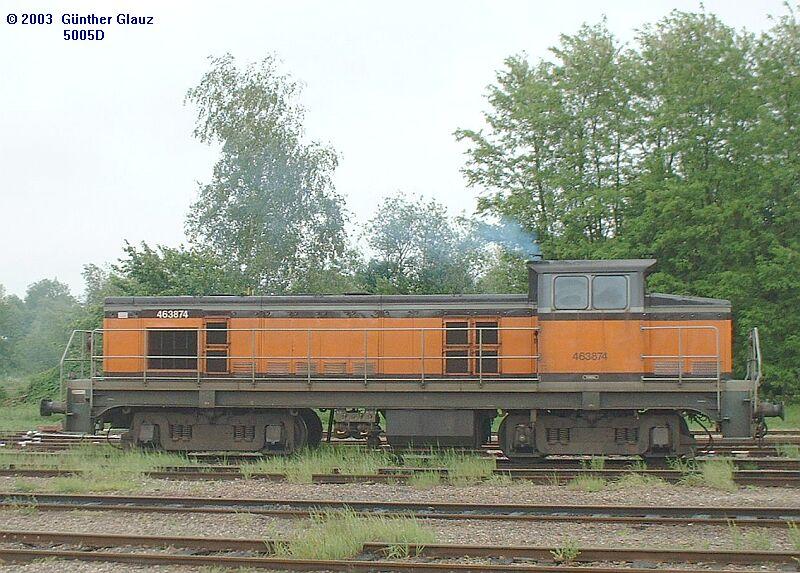 4 63 874 am 22.05.2003 im Bahnhof Lauterbourg / Elsa.