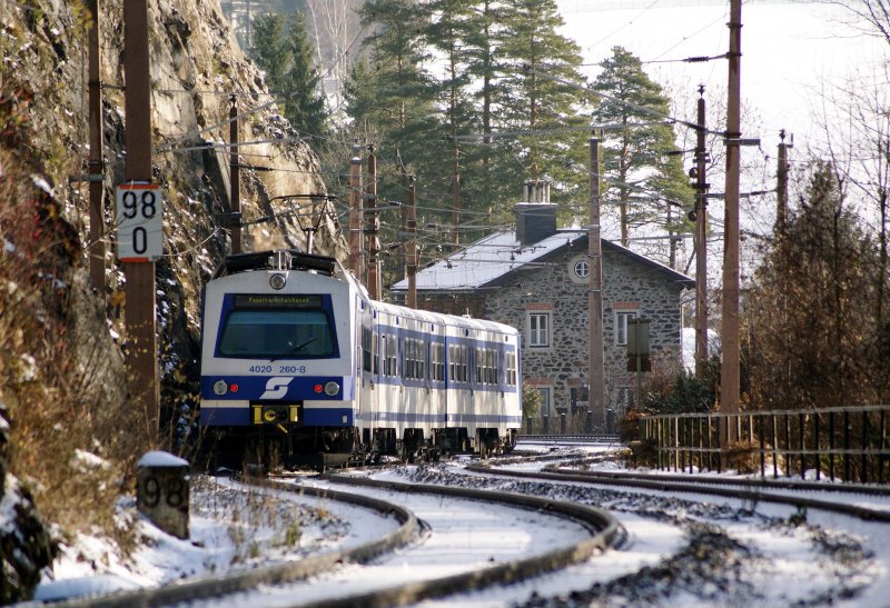 4020 260 wird in Krze in Breitenstein eintreffen, 29.11.2008.