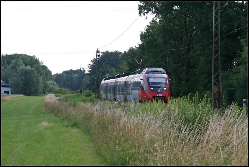 4024 070 fhrt als RB5107 von Rosenheim nach Innsbruck. (29.06.07)