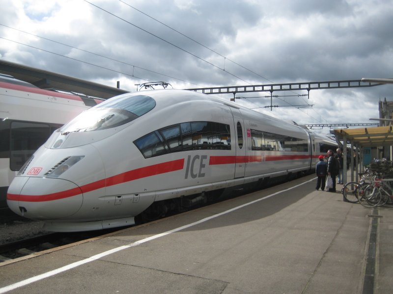 403 035  Konstanz  kam gerade aus M�nchen und wird in ca. 1 Stunde getauft. (19.04.08)